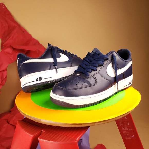Nike Air Force 1 midnight navy and white - Picture 1 of 10